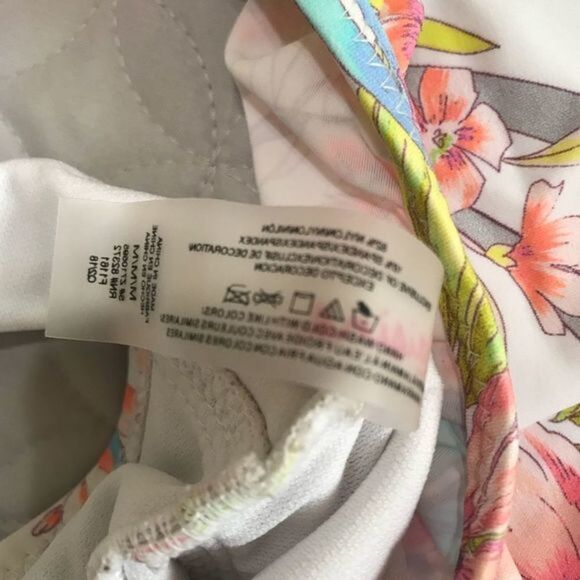 RAISINS Floral Off the Shoulder‎ Floral One Piece Ruffled Swimsuit Med - Picture 12 of 14